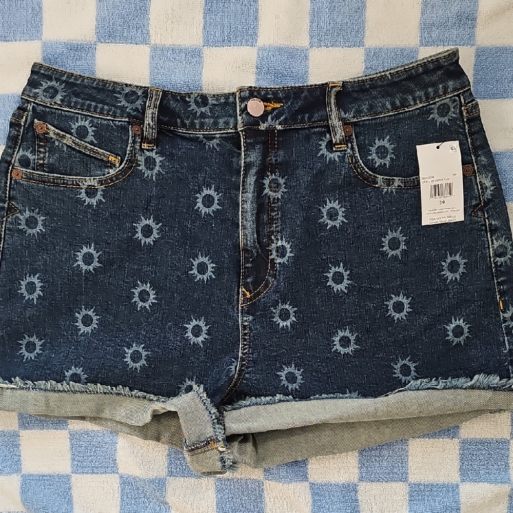 Volcum Denim Women's Shorts W Sunbursts ⚡️💗 Nwt
